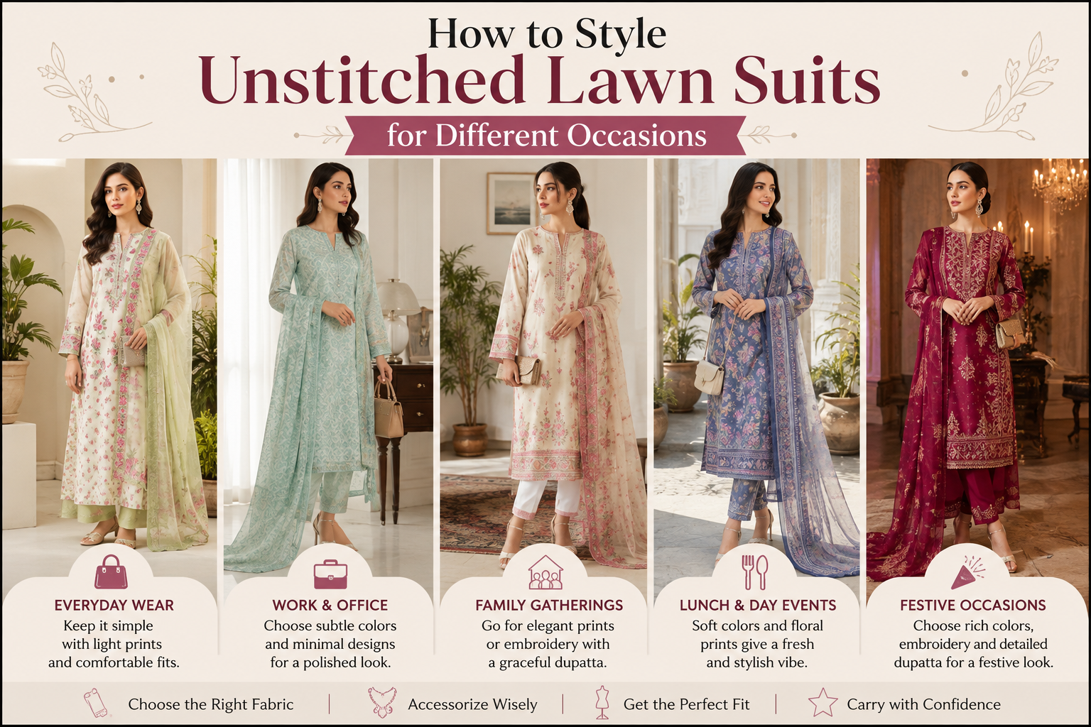 Unstitched Lawn Suits
