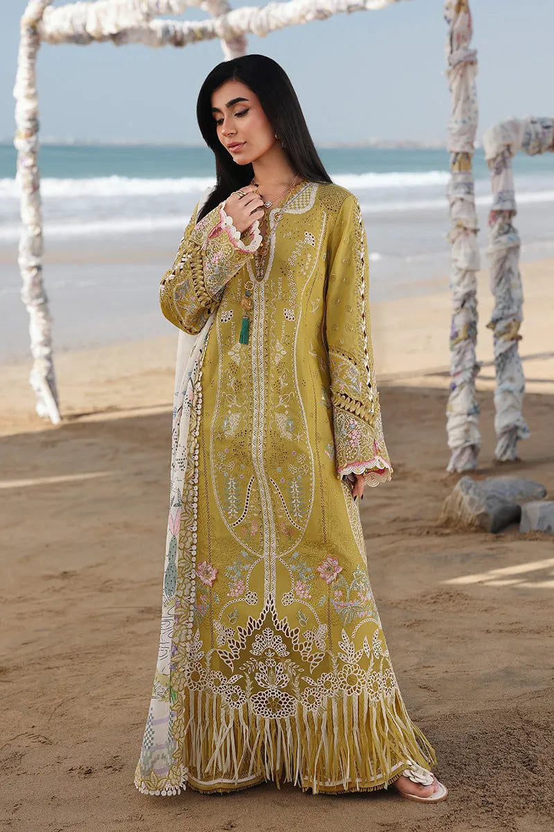 Luxury Lawn 3PC Chikenkari Heavy Embroidered Suit - FS 6655