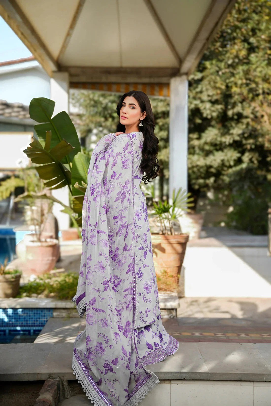 KARANDI  PRINTED+EMBROIDERY UNSTITCH DRESS 3 PIECE 518W