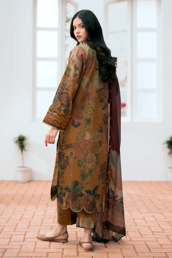 KARANDI 3PC PRINTED SHIRT WITH KARANDI PRINTED DUAPTTA AND TROUSER-253