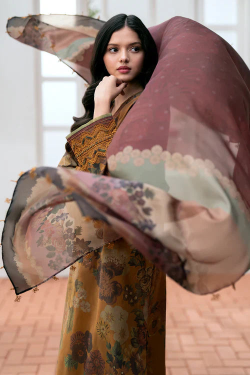KARANDI 3PC PRINTED SHIRT WITH KARANDI PRINTED DUAPTTA AND TROUSER-253