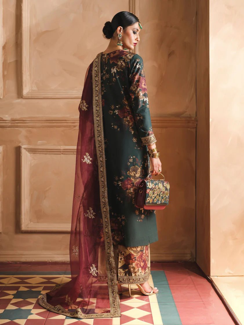 Royal Emerald Bloom lawn 3 piece