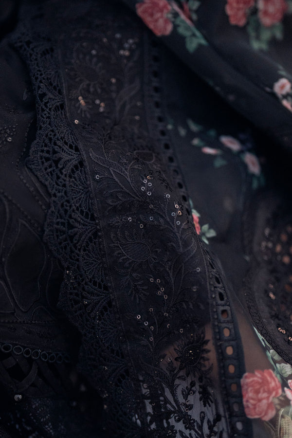 Lawn-3PC Embroidered Shirt with Organza Digital Printed Dupatta-SS1378
