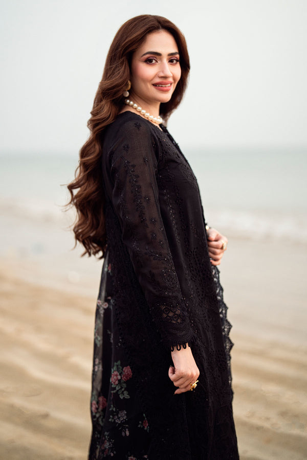 Lawn-3PC Embroidered Shirt with Organza Digital Printed Dupatta-SS1378