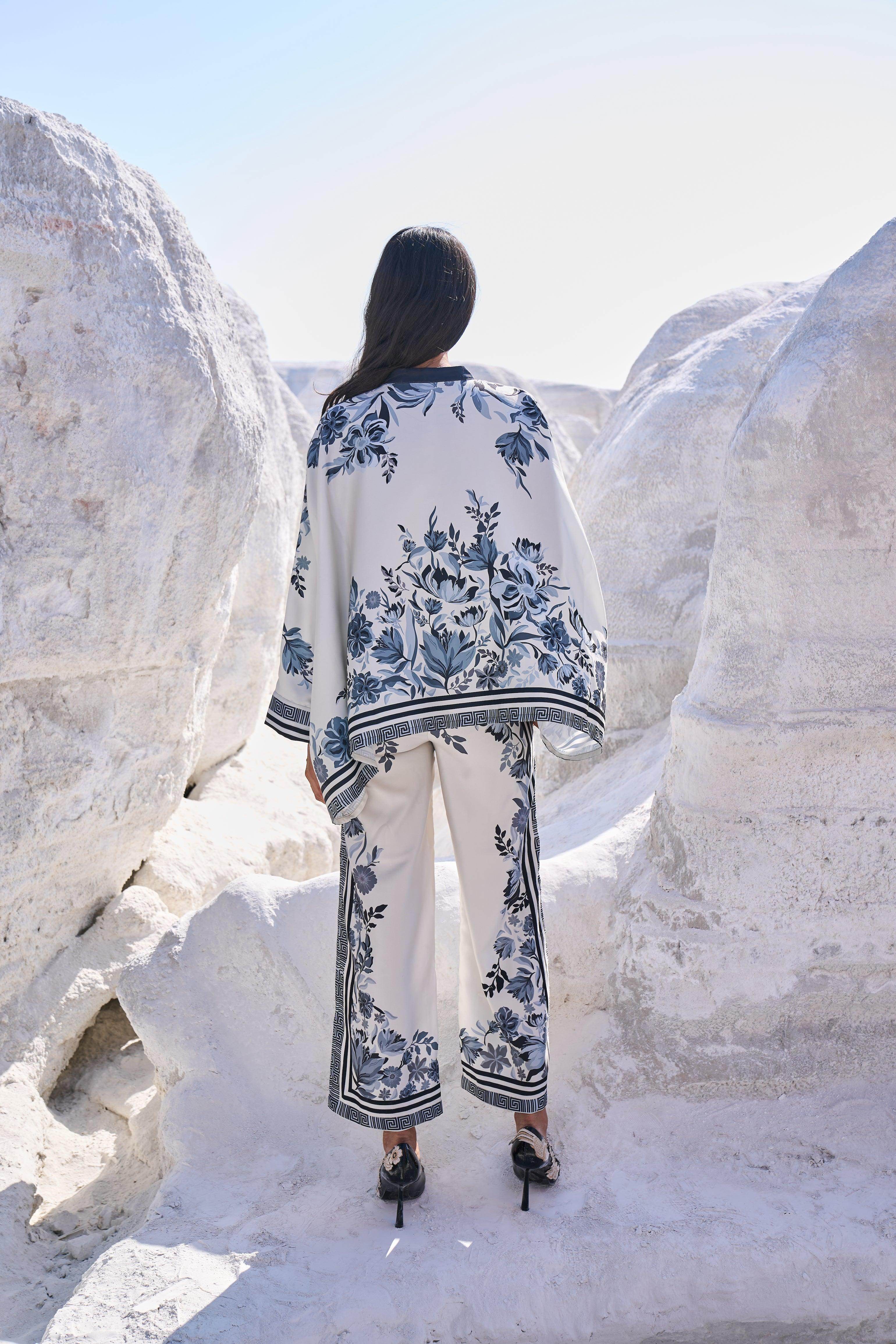 Noir Bloom Co-Ord Set -Sapphire