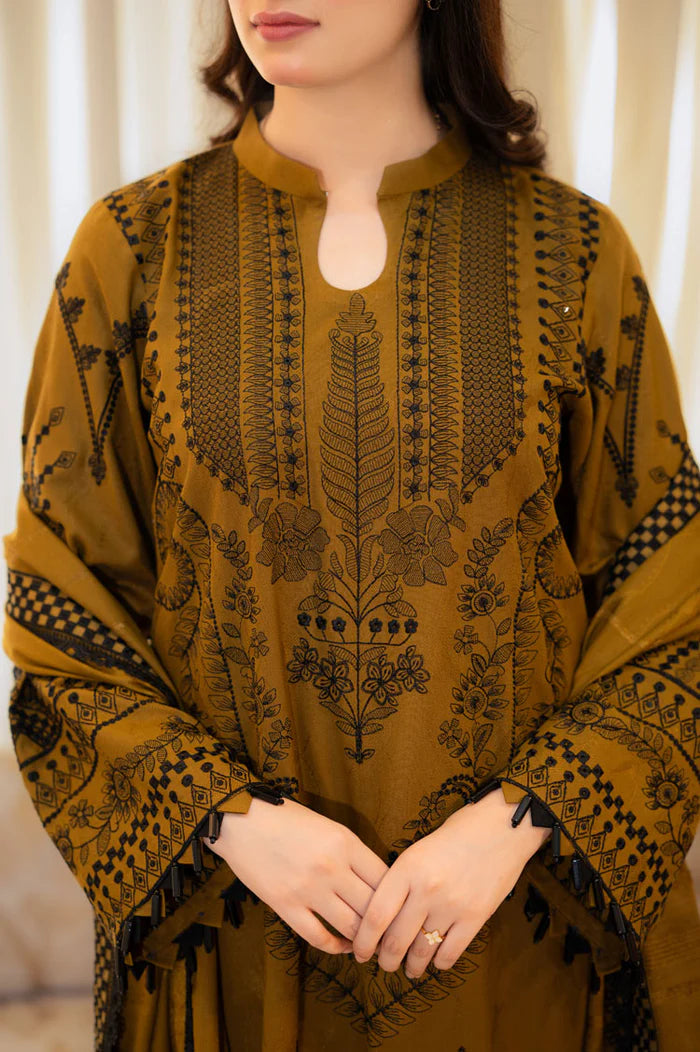 3pc UNSTITCH Lawn Article With Chiffon Dupata 3PC SUIT-5106