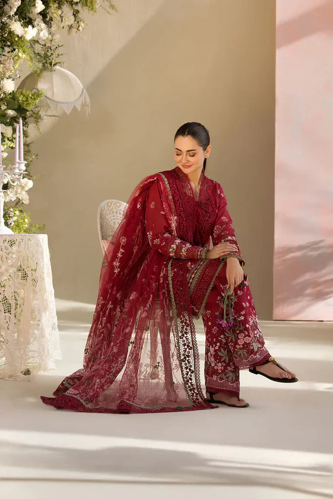 3PC Lawn Embroidered Suit - FS2097