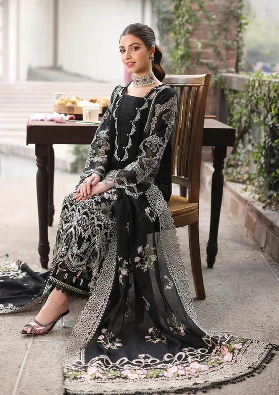 3PC Luxury Lawn Embroidered Suit -FS7004