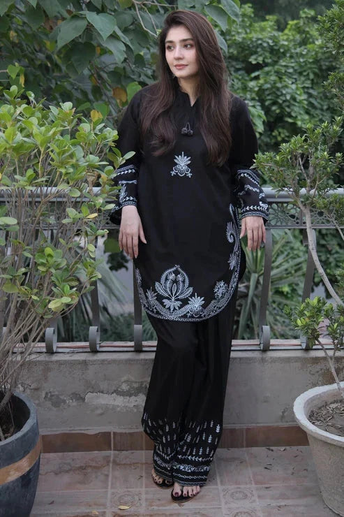 Embroidered Lawn 2 Piece Unstitched Dress (SS 5100)