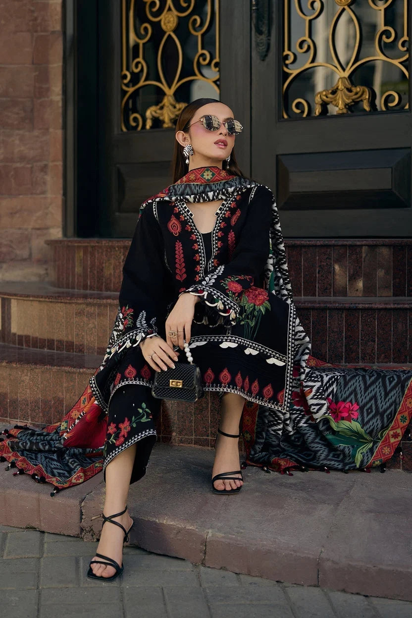 Embroidered Lawn 3 Piece Unstitched Dress (SS 5087)