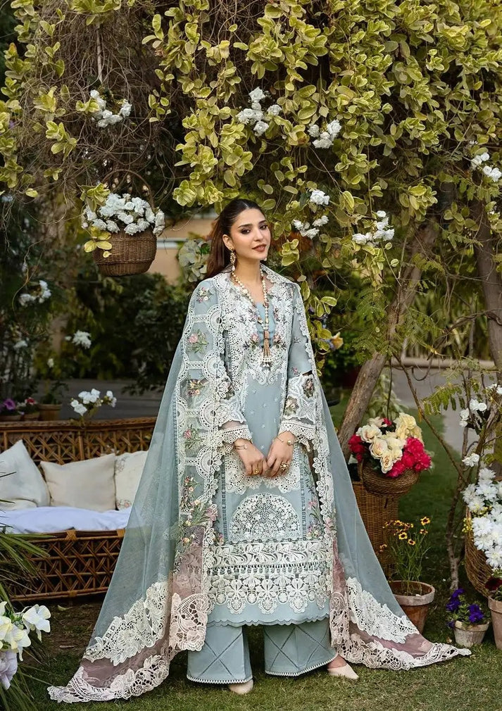 Luxury Lawn Embroidered 3PC Unstitched Set | FS3135