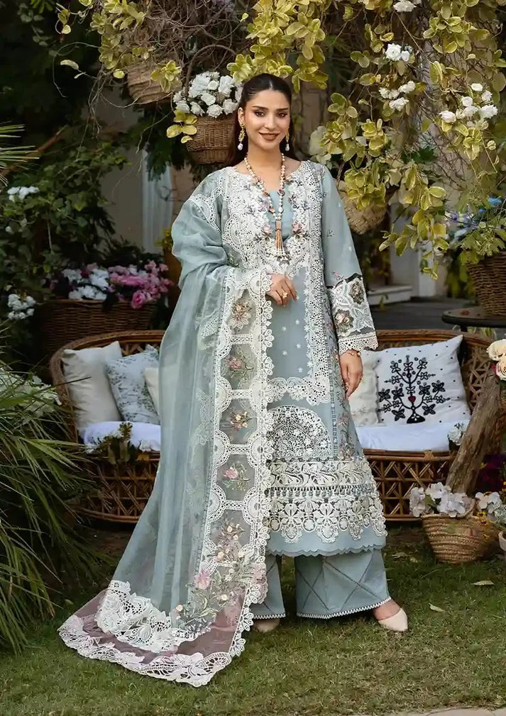 Luxury Lawn Embroidered 3PC Unstitched Set | FS3135