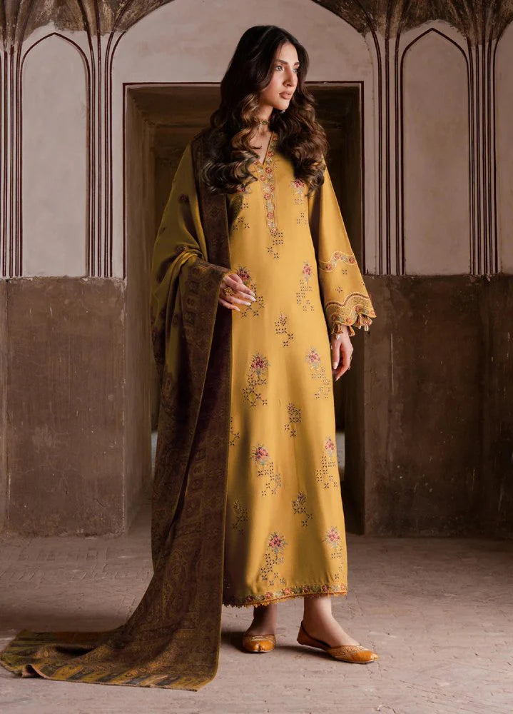 Luxury Lawn Chikankari Embroidered With Digital Printed Jacquard Dupatta-SS5044