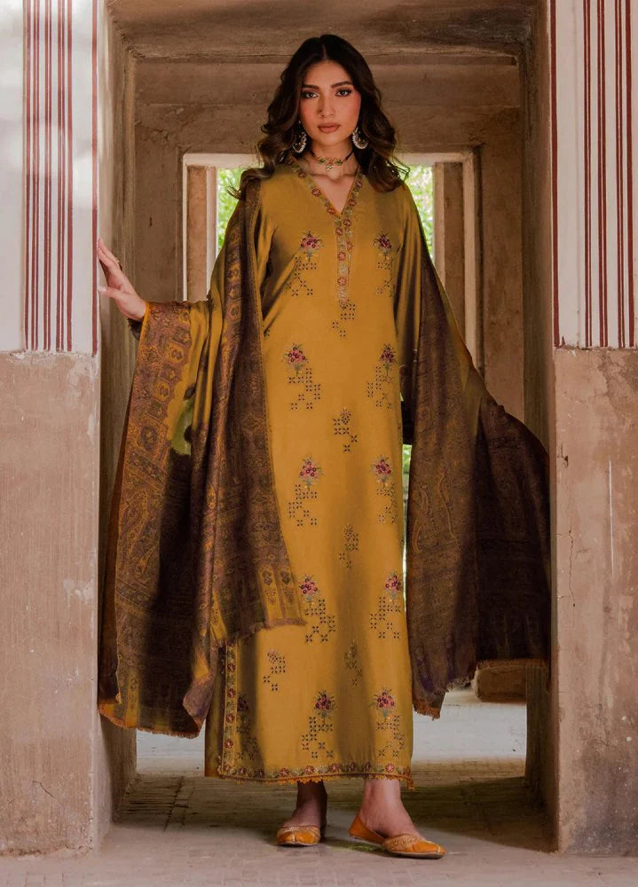 Luxury Lawn Chikankari Embroidered With Digital Printed Jacquard Dupatta-SS5044