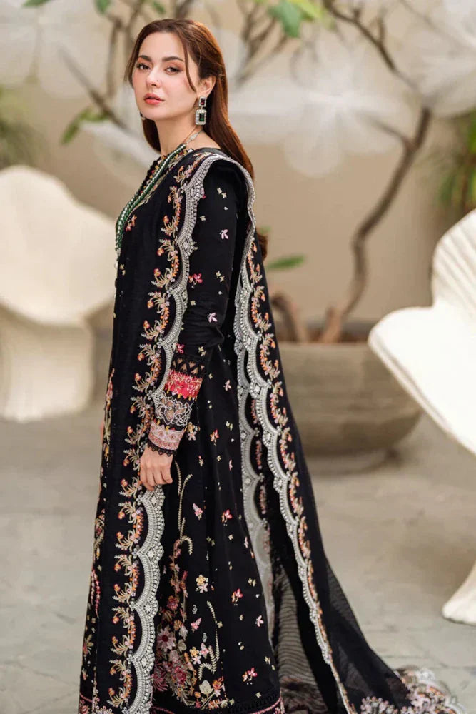 Lawn-3PC Embroidered Shirt with Organza Embroidered Dupatta-5176