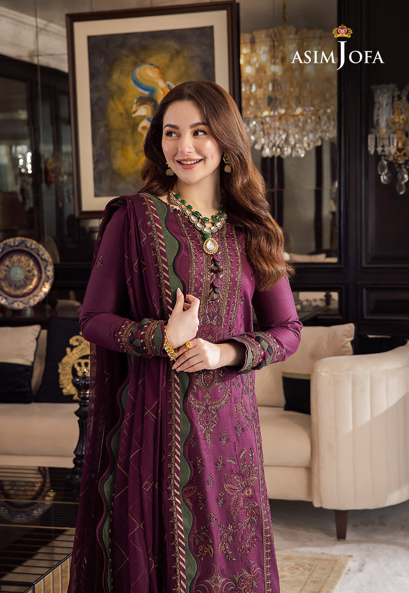 Dhanak 3PC Embroidered With Dhanak Embroidered Dupatta 668