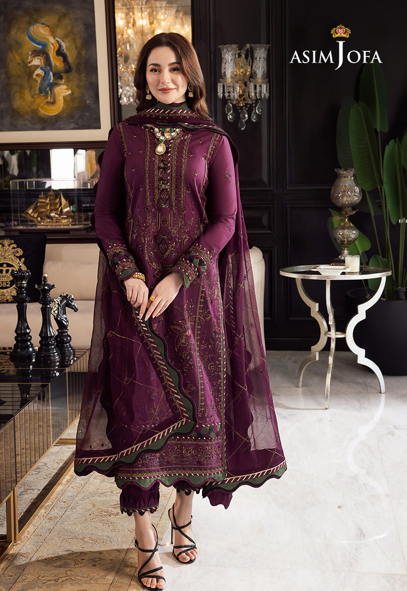 Lawn 3PC Embroidered With Chiffon Embroidered Dupatta- 5015