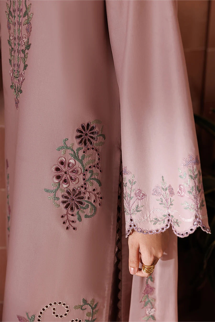 Dusty Rose Embroidered 2-Piece Suit (HE D#19A)
